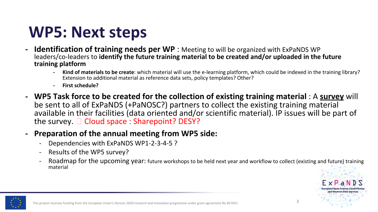 WP5: Next steps
